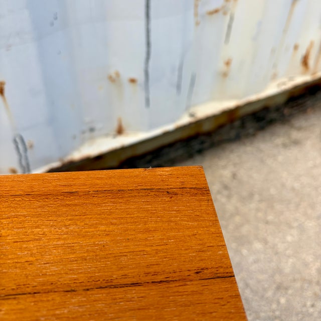 Mid-Century Modern Teak End Table /Magazine Rack by FBJ Mobler, Denmark. Circa 1970s For Sale - Image 12 of 18