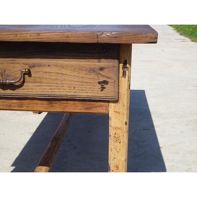 Antique Farm Oak Table, 1800s For Sale - Image 10 of 18