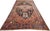 Antique Persian Heriz Carpet Handmade Wool Oriental Rug, Rust, Navy, Light Blue For Sale - Image 9 of 18