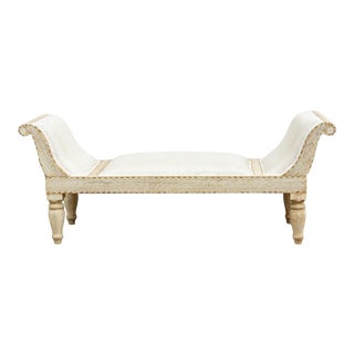 Anglo Indian Bleached Inlay Chaise Lounge For Sale