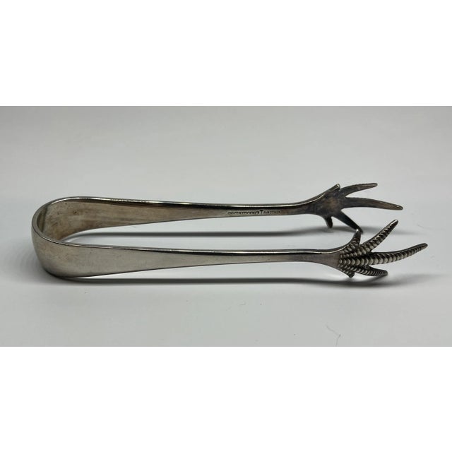 Antique Silver Plate Bird Talon Sugar Nips/Tongs Made by
