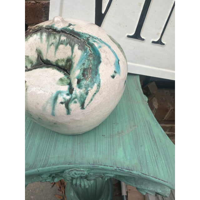 Hand-Made Punctured Splatter Pottery Sculpture For Sale - Image 4 of 7
