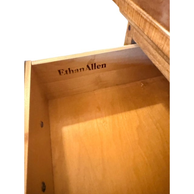 1950s 1950s Ethan Allan 8-Drawer Light Cherry Double Dresser For Sale - Image 5 of 7