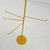 Mid-Century Modern Yellow Standing Towel Holder in Metal from Symbolbath, 1980s For Sale - Image 3 of 9