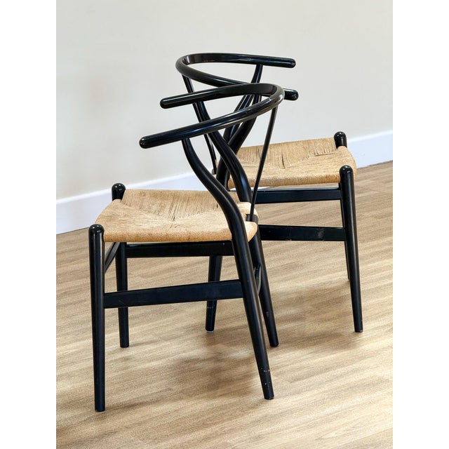 CH24 Wishbone Chairs by Hans J Wegner for Carl Hansen & Søn, Set of 6 For Sale - Image 10 of 13