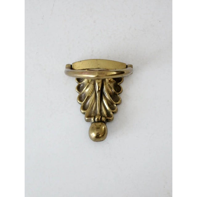 Mid-Century Modern Antique Brass Door Knocker For Sale - Image 3 of 10