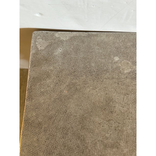 Square Cast Aluminum Side End Table With Moroccan Vibe For Sale In Philadelphia - Image 6 of 7