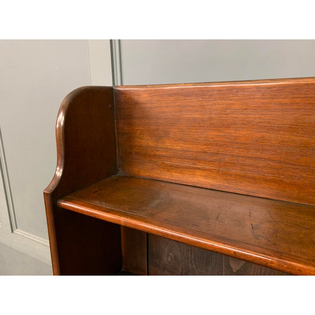 Victorian Mahogany Waterfall Open Bookcase, 1880 For Sale - Image 3 of 15
