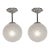 A Pair of French Art Deco Flush Mounts by Hettier & Vincent 1920s France - 2 Pairs Available For Sale