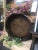 Antique Primitive Bread Dough Bowl Large Wooden Round For Sale - Image 11 of 12