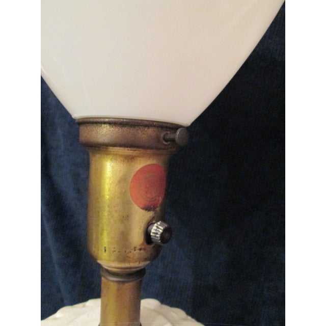 Coffee Rembrandt Style Vintage Table Lamp For Sale - Image 8 of 9