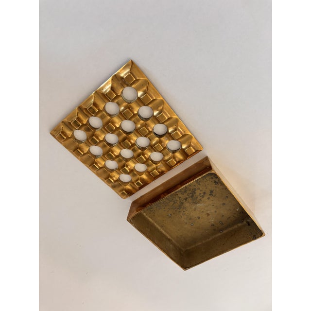Vintage Ultima 15 Ashtray in Brass by Holger Bäckström and Bo Ljungberg, 1970s For Sale - Image 9 of 12
