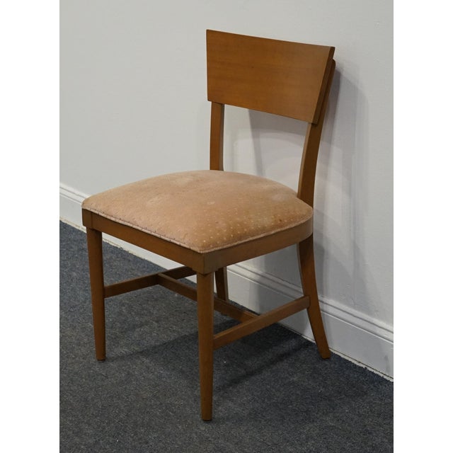 High End Vintage Maple MCM Mid Century Modern Inspired Contemporary Dining Side Chair For Sale - Image 4 of 9
