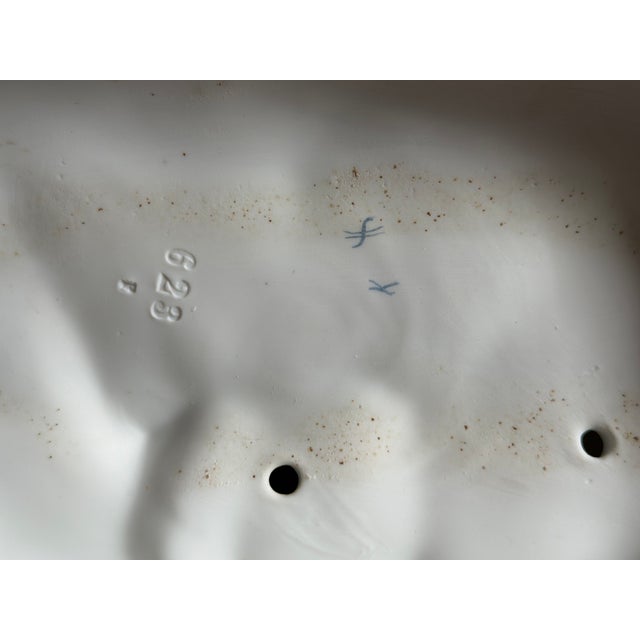 Antique Meissen Porcelain Figural Group – 19th Century – Crossed Swords Marked – 15” Tall For Sale - Image 6 of 8