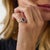 2020s Gia 1.50 Carat No Heat Sapphire Diamond Platinum Engagement Ring, Size 3.25 For Sale - Image 5 of 6