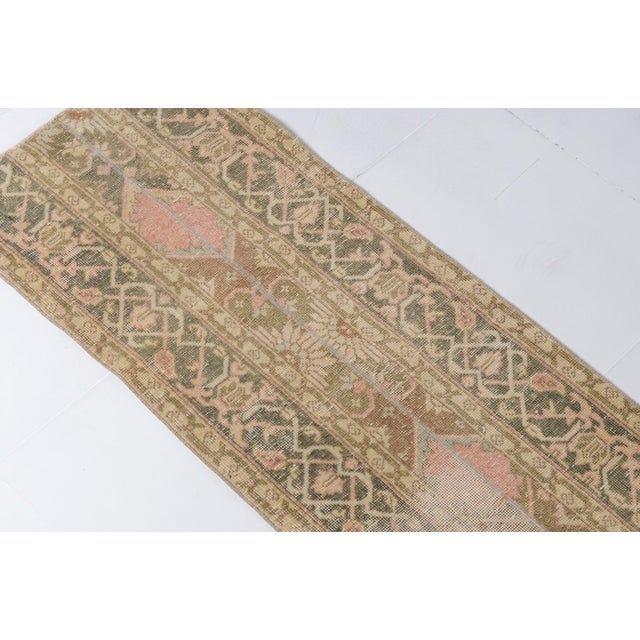 Turkish Oushak Anatolian Vintage Runner Rug For Sale - Image 3 of 10