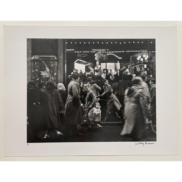 Modern Willy Ronis, Rue Mogador, Paris, 1952, Silver Gelatin Print For Sale - Image 3 of 4