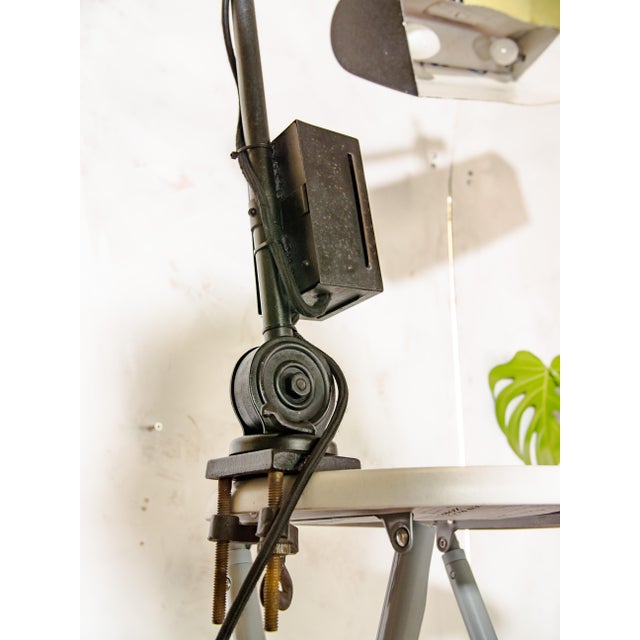 Vintage Bauhaus Bankers Lamp with Adjustable Arm Clamp from Hala, 1930s For Sale - Image 6 of 17