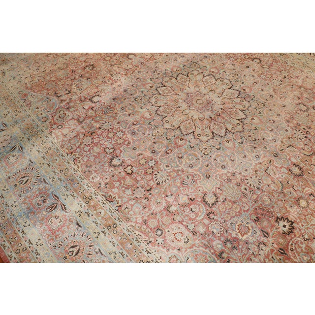 Antique Zabihi Collection Persian Meshed Carpet For Sale - Image 9 of 12