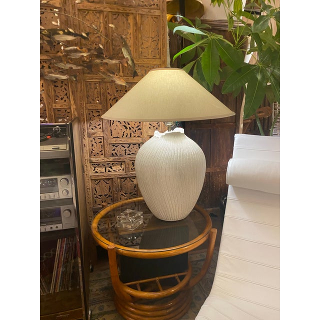 Alabaster 1980s Swirl Table Lamp For Sale - Image 8 of 12