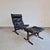 Set of Mid-Century Black Leather Siesta Chair and Ottoman by Ingmar Relling for Westnofa, 1960s For Sale - Image 11 of 11