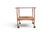 Mid-Century Modern Mid 20th Century Danish Modern Bar Cart in Walnut + Black Laminate For Sale - Image 3 of 6
