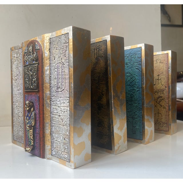 Modern Icons in Ceramic and Bronze by Mogens Leander, 2000s, Set of 4 For Sale - Image 14 of 15