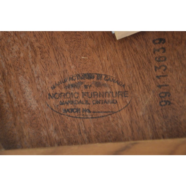 Wood 1970s Refinished 72” Danish Modern Teak Dining Table For Sale - Image 7 of 11