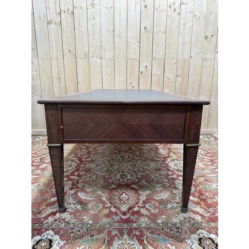 Louis XVI Style Marquetry Desk For Sale - Image 5 of 9