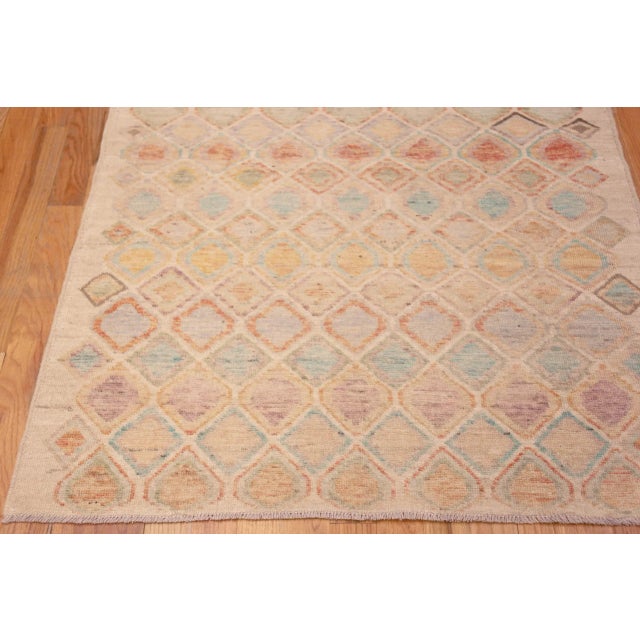 Early 21st Century Nazmiyal Collection Rustic Geometric Small Modern Rug 4 ft 3 in X 5 ft 10 In For Sale - Image 5 of 7
