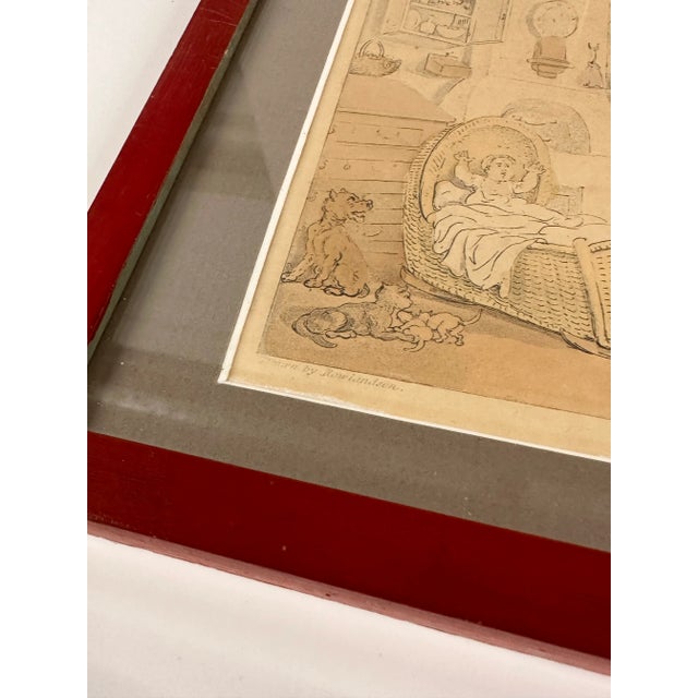 Early 19th Century Pair of ''Doctor Syntax" Hand Colored Engravings by T. Rowlandson, England, Circa 1800, Framed For Sale - Image 5 of 11