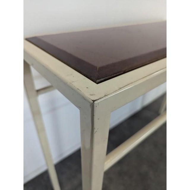 Wood Modern Console Table in Wood and Metal For Sale - Image 7 of 8