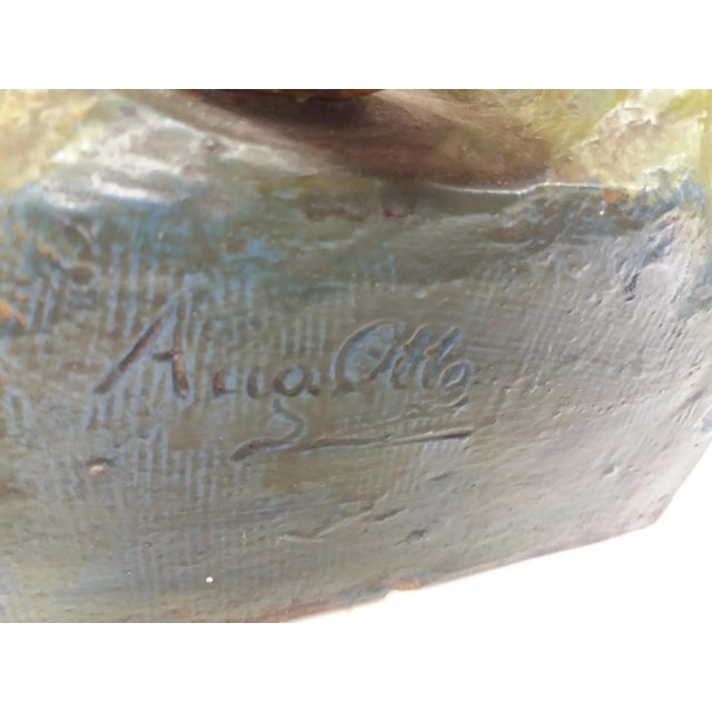 Czechoslovakian Art Deco Terracotta Girl Statue, 1930s For Sale - Image 18 of 18