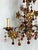 Vintage Italian Murano Glass Floral Chandelier For Sale - Image 4 of 12