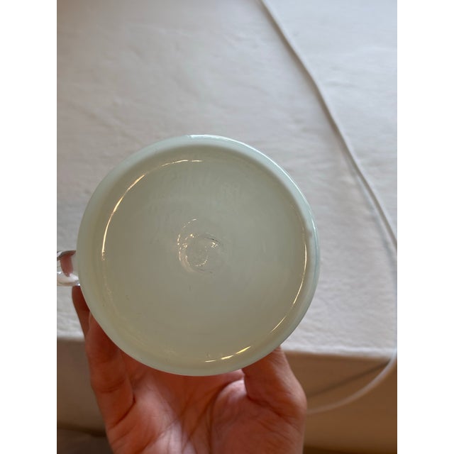 Vintage 1989 Fineline Studio (Kerry Feldman) Art Glass Creamer and Sugar Vessel With Lid Set For Sale - Image 4 of 4