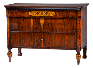 Biedermeier Marquetry Chest of Drawers, Italy, 19th Century