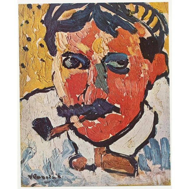 1950s After Maurice De Vlaminck "Portrait of Derain", Full-Color Print For Sale In Dallas - Image 6 of 7