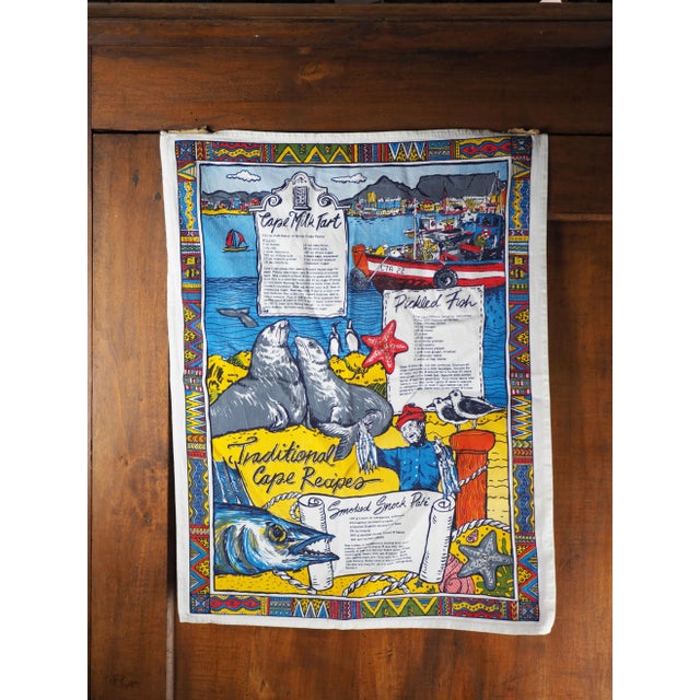 Vintage Cape Town Kitchen Linen Traditional Recipes With Wax Pattern For Sale - Image 11 of 11