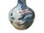 Oriental Blue Red Dragon Graphic Fat Body White Porcelain Art Vase For Sale - Image 9 of 17