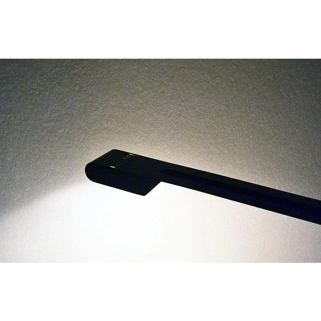 Metal Lacquered & Curved Metal Italian Table Lamp, 1970s For Sale - Image 7 of 11