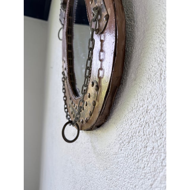 Brutalist Handcrafted Horse Mirror, 1950s For Sale - Image 17 of 18