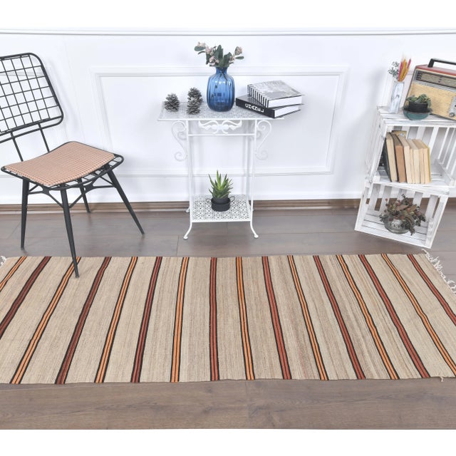 Vintage Turkish Hand-Knotted Rug is a semi-Vintage rug. '70s Eastern region of Turkey's unique rug is perfectly hand-...