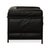 LC 2 3-Seater Sofa and Armchairs in Black Leather by Le Corbusier for Cassina, Set of 3 For Sale - Image 18 of 18