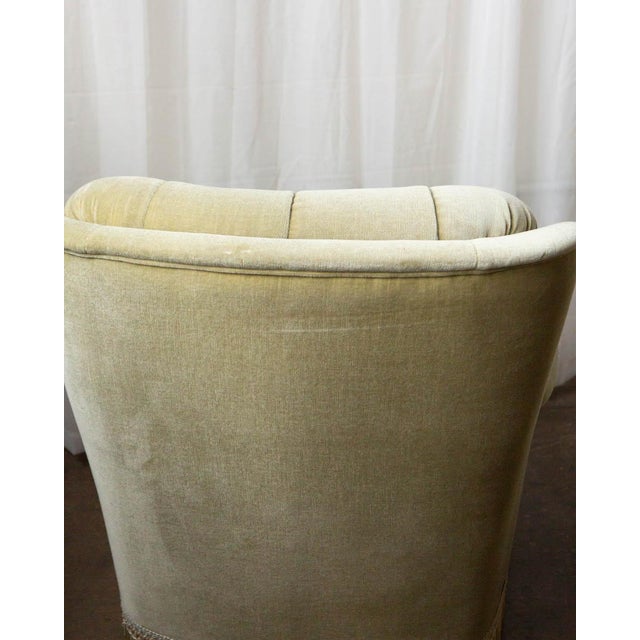 Wood Pair of Danish Mid-Century Velour Lounge Chairs, 1970s For Sale - Image 7 of 13