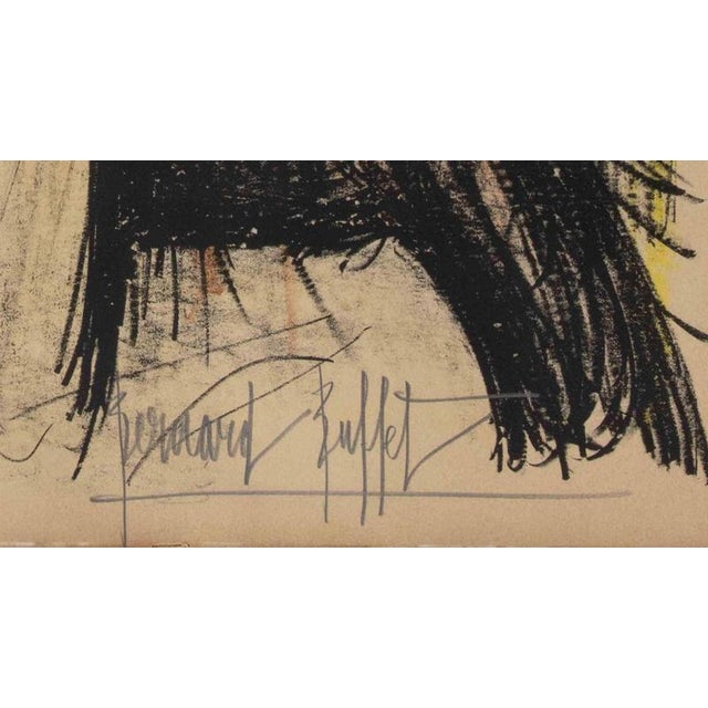 Modern Bernard Buffet, Rita, Lithograph, 1960s For Sale - Image 3 of 4