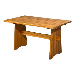 Göran Malmvall, Dining Table, Pine, Sweden, 1970s For Sale