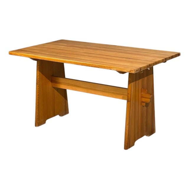Göran Malmvall, Dining Table, Pine, Sweden, 1970s For Sale