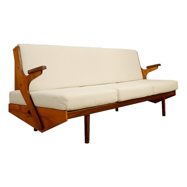 Mid-Century Convertible Sofa from Opp Drevovyroba, 1970s For Sale