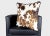 Kravet Cowhide Double Sided Velvet Pillow With Piping For Sale - Image 11 of 12