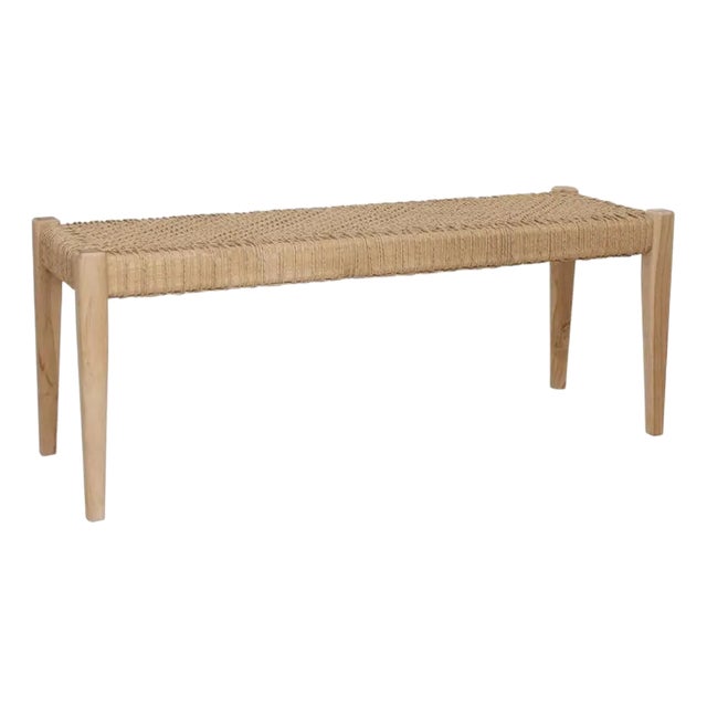 Artesia Cameo Coastal Dining Bench For Sale